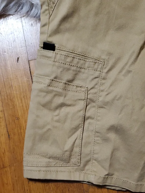 Wrangler Tan Cargo Shorts with Utility Pockets - Picture 9 of 12